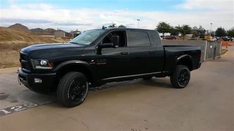 All New Blacked Out 2016 2500 4x4 Mega Cab Laramie Cummins Youtube