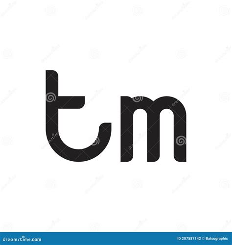 Tm Initial Letter Vector Logo Icon Stock Vector Illustration Of