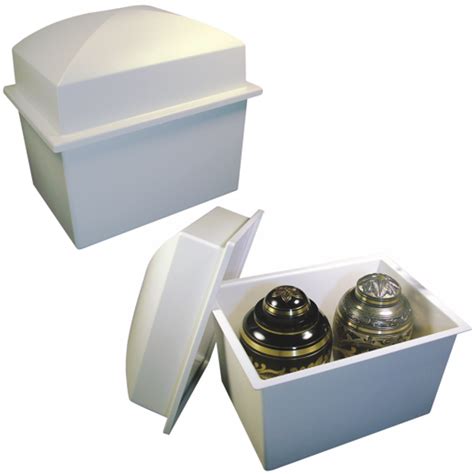 The urn burial vault design is surprisingly modern and sleek 7