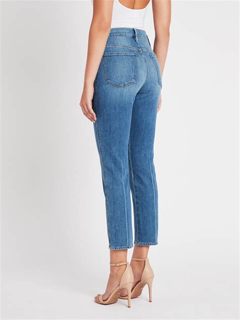 Frame Denim Le Sylvie Slender Straight Jean Mid Denim Garmentory