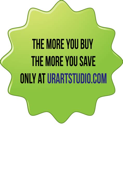 The More You Buy The More You Save Urartstudio