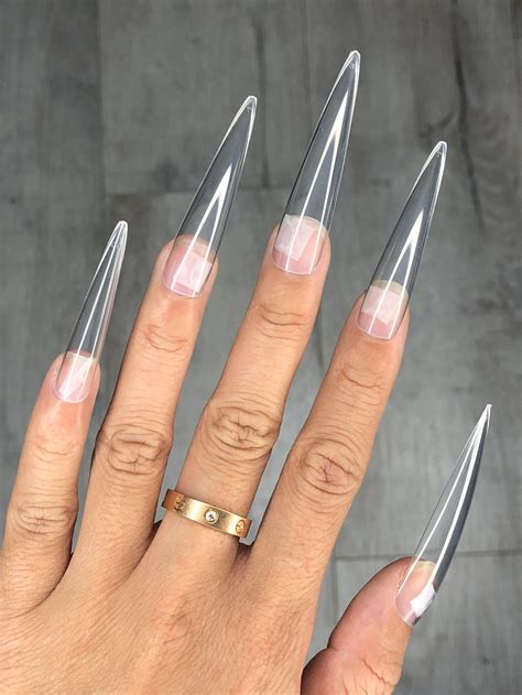 500 Pieces 3XL Stiletto Full Cover Nail Tips Etsy