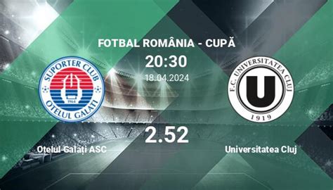 Otelul Galati ASC Vs Universitatea Cluj Ponturi Pariuri