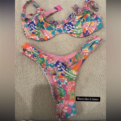 Blackbough Swim Colorful Floral Bikini Set Gem