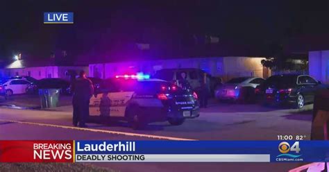 Man Found Dead At Scene Of Deadly Lauderhill Shooting Cbs Miami