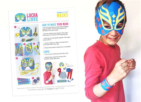 Make printable lucha libre masks - Easy costume ideas!