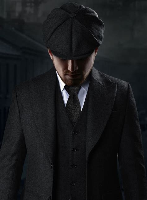 Thomas Shelby Peaky Blinders Charcoal Tweed Suit StudioSuits Grey