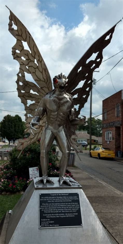 Mothman Statue, Point Pleasant, West Virginia | Mothman, Point pleasant ...