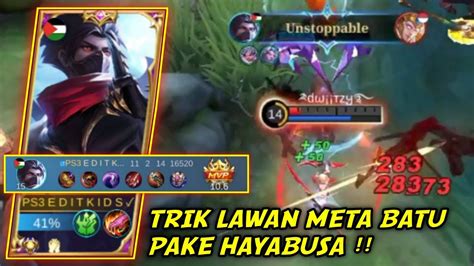 Cara Lawan Meta Batu Pake Hayabusa Mobile Legends Mlbb Hayabusa