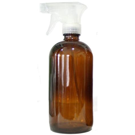 16 oz Glass Spray Bottle Natural Colored Trigger by BeliefProducts