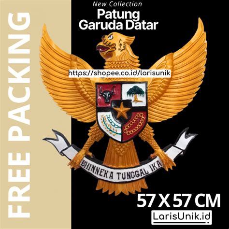 Jual Pajangan Dinding Garuda Pancasila 3D 3 Dimensi Lambang Replika