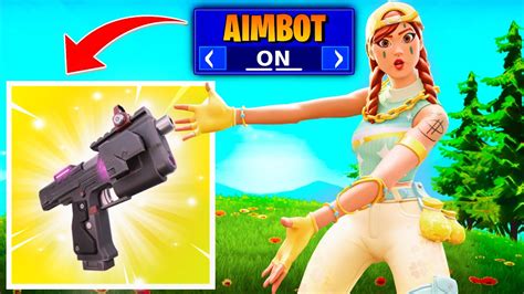 The Aimbot Pistol Only Challenge Fortnite Youtube