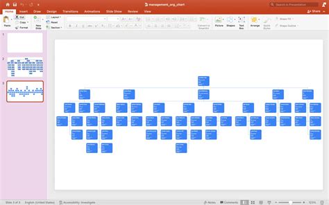 Does Microsoft PowerPoint have an org chart?