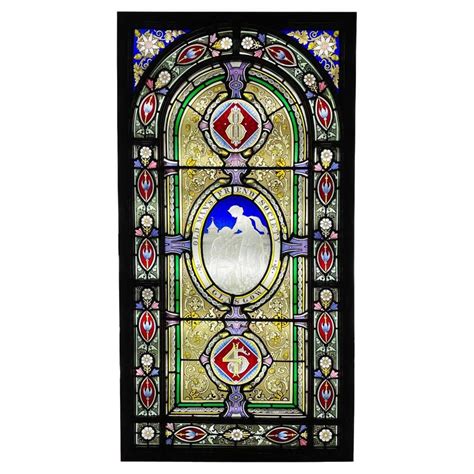 Large Victorian 19th Century Stained Glass Window For Sale At 1stdibs