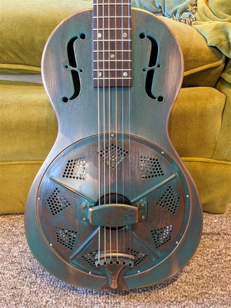 Recording King RM 993 Metal Body Parlor Resonator Guitar EBay