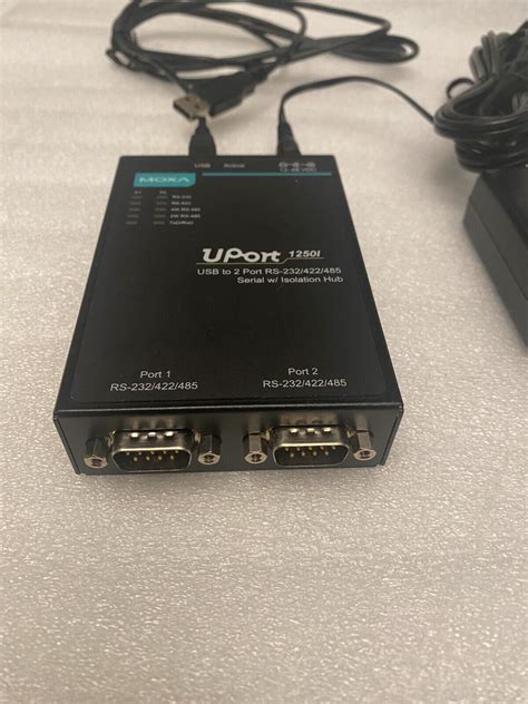 MOXA UPort 1250I 2 Ports USB To Serial Hub RS 232 422 485 With 2kV