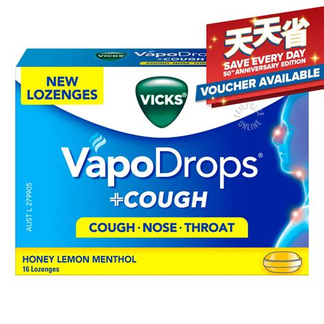 Vicks Vapodrops Cough Menthol Lozenges Honey Lemon Ntuc Fairprice