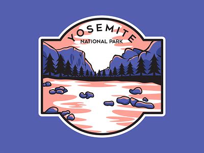 yosemite national park badge logo by Holidin on Dribbble