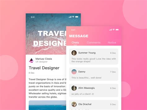 Pink UI design 03 by HOLOBABY on Dribbble