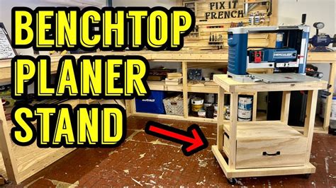 How To Build A Benchtop Planer Stand With Shelf And Drawer Hercules Youtube