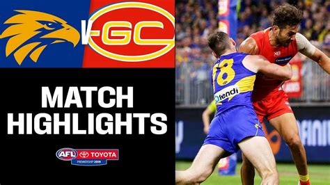 West Coast V Gold Coast Highlights Round 7 2019 Afl Youtube