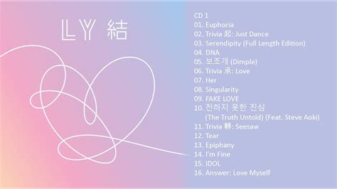 Full Album Bts Love Yourself Answer Album Youtube