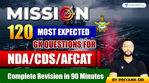 Nda Cds Afcat Mission Defence Exam Most Expected Gk Questions