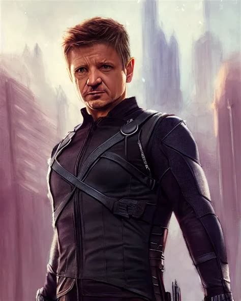 Jeremy Renner As Clint Barton Hawkeye Perfect Face Stable