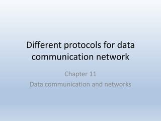 Different protocols for data communication networks | PPT