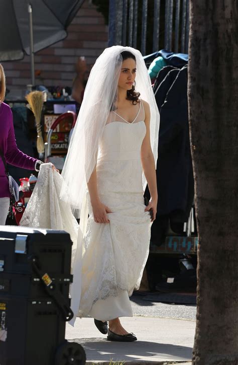 EMMY ROSSUM in Wedding Dress on the Set of Shameless in Los Angeles 12 ...