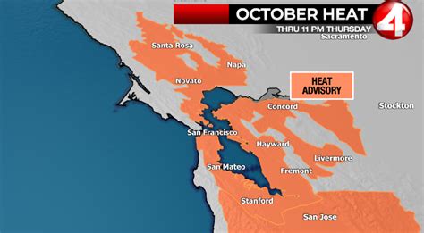 Bay Area Heat Advisory Continues High Surf Expected