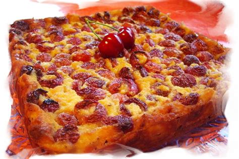 Clafoutis cerises à la crème épaisse