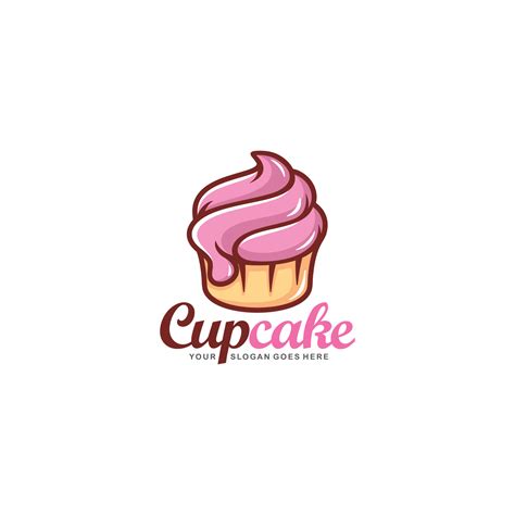 Cupcake logo design vector 12047895 Vector Art at Vecteezy