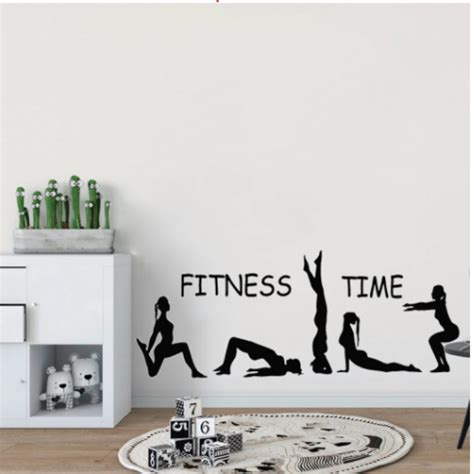 Fitness Time Yazısı Spor Salonu Duvar Stickerı