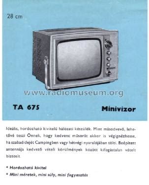 Minivizor Ta Oc Television Videoton Sz Kesfeh Rv R Build