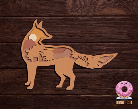 Fox Laser Cut Files Svg Vector Cutting Plan Cnc Files For Etsy