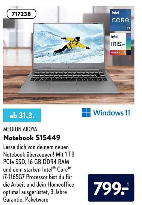 Medion Akoya Notebook S Angebot Bei Aldi S D Prospekte De