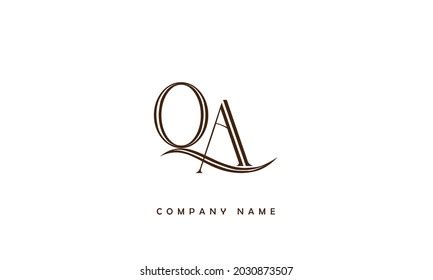 Aq Qa Alphabets Letters Logo Monogram Stock Vector Royalty Free