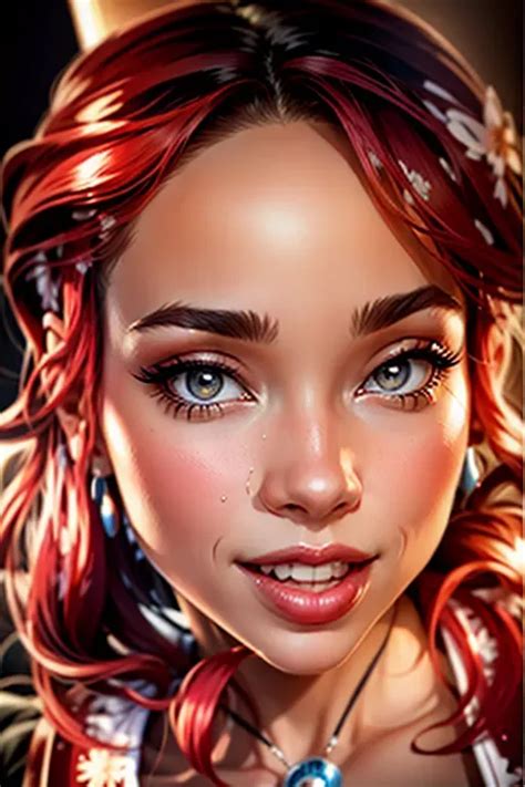 Dopamine Girl Beautiful Photo Woman Airbrush Pinup Style