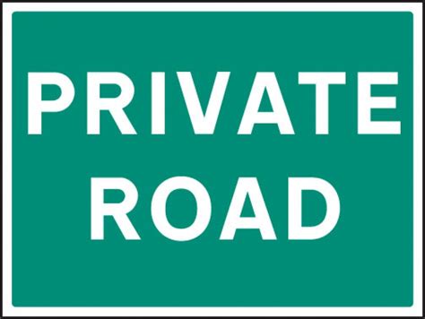 Private Road Traffic Sign Aluminium 300x400mm 7531 Ssp Direct