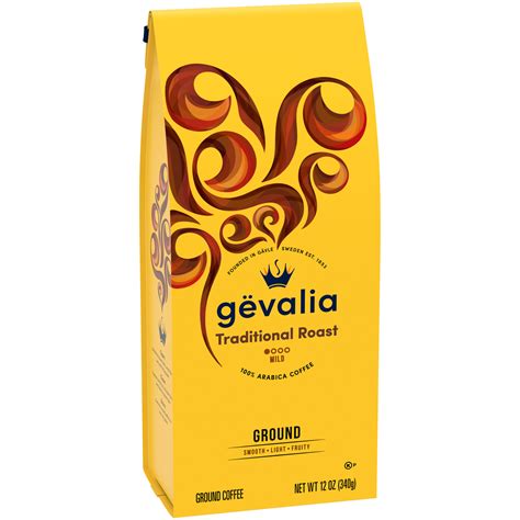 Gevalia Traditional Roast Ground Coffee 12 Oz Bag