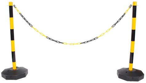 Lifegear Plastic Chain Post Set Yellow Black Pack For Sale