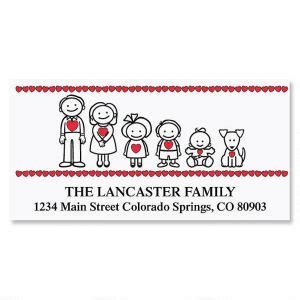 Our Family Address Labels | Colorful Images