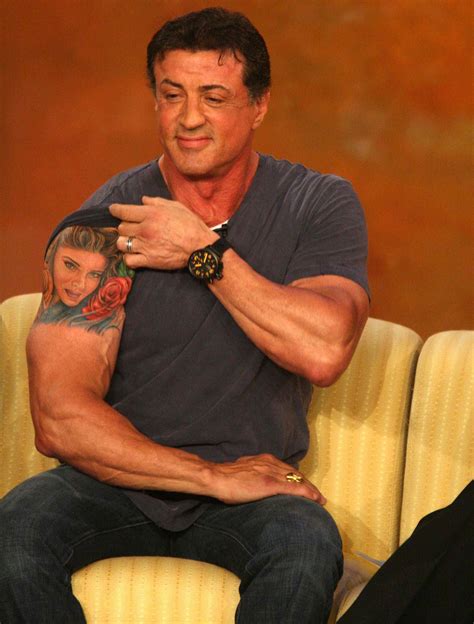 Sylvester Stallone Tattoos In The Expendables