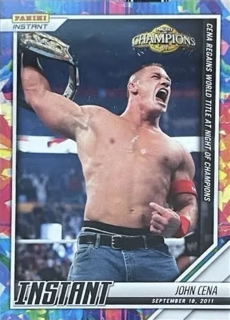 WWE PANINI INSTANT 2022 2023 JOHN CENA CENA REGAINS WORLD TITLE AT