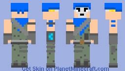 Warpaint - Fortnite Minecraft Skin