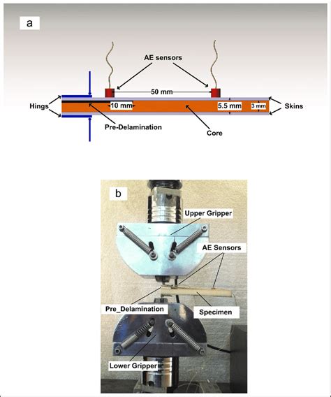 DCB Specimen For Delamination Mode I Test A The Schematic