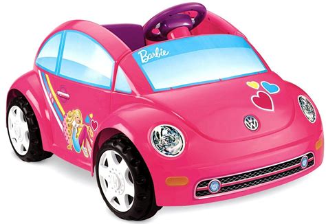 Electric Cars for Kids Barbie Car to Ride Girls Pink Toy Battery Power ...