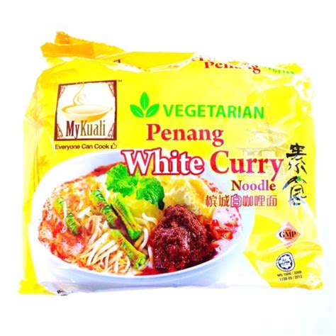 Mykuali Vegetarian Instant Noodles Penang White Curry G X