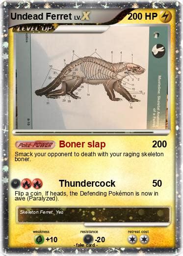 Pokémon Undead Ferret Boner Slap My Pokemon Card